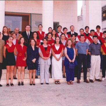 XXV Aniversario del IES Río Aguas – Algunas fotos antiguas – 1ª Puesta de Bandas
