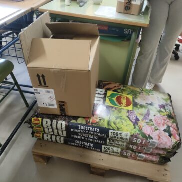 Agradecimiento por donaciones para la mejora de nuestro huerto.